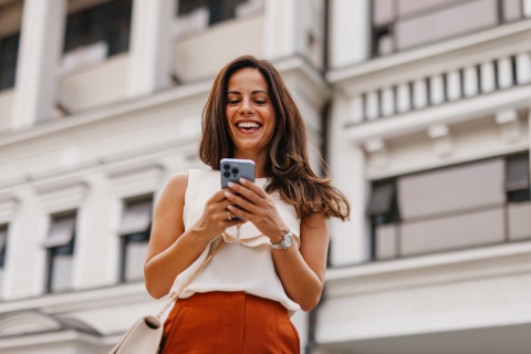 Businesswoman researching how many pay periods in a year